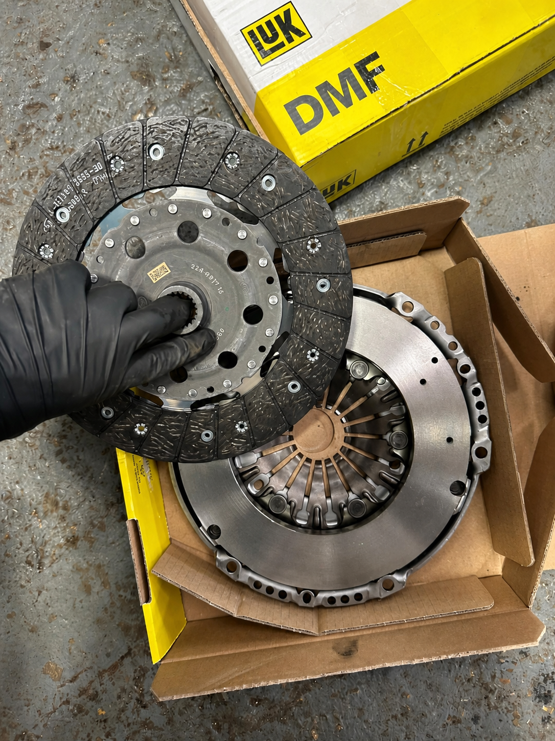 New LuK clutch kit ready to be fitted by Mobile Clutch Replacement Leicester